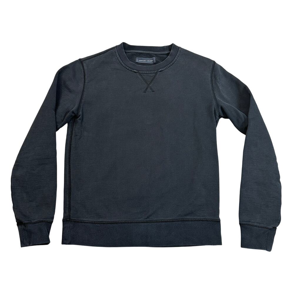 Everlane Uniform Sweatshirt Womens XS Black Terry Crew Neck Pullover Activewear